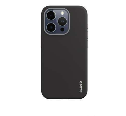 Blueo BLUEO leather case suitable for iPhone 15 Pro Max with MagSafe - Leather - Black