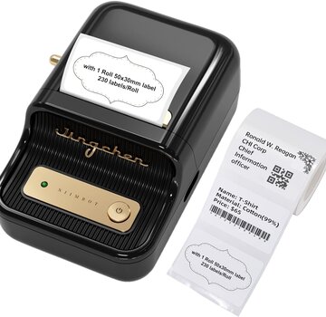 Niimbot  Niimbot - B21 Black - Label printer - Label maker - Wireless - Lightweight - Design - Direct Thermal - 203dpi - 1200mAh - Print Width 25-50mm