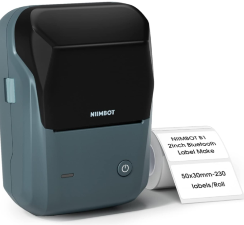 Niimbot  Niimbot - B1 - Label Printer - Label Maker - Space Blue - Smart - Bluetooth - Print Width 20-50mm - Lightweight - Direct Thermal - 203dpi - 1500mAh