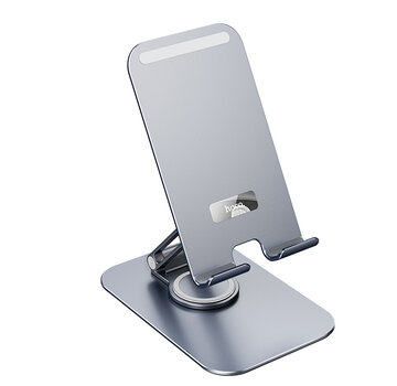 Hoco PH50 Plus | Verstelbare Opvouwbare Bureau Houder | Universeel voor Smartphone, Tablet en iPad | Geschikt voor 4.5 tot 12.9 Inch Apparaten | Grijs