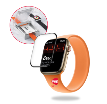 Blueo BLUEO 45mm Screenprotector Geschikt voor Apple Watch S7 / S8 / S9 met Applicator