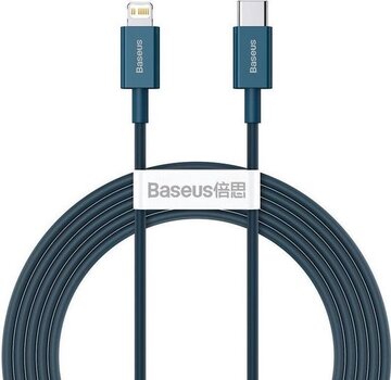 Baseus Baseus Superior Series USB-C naar Apple Lightning PD 20W 2 Meter Blauw