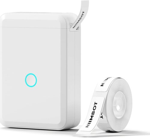 Niimbot  Niimbot - D110 White - Label Printer - Label Maker - Wireless - Lightweight - Direct Thermal - 203dpi - 1500mAh - Print Width 15mm