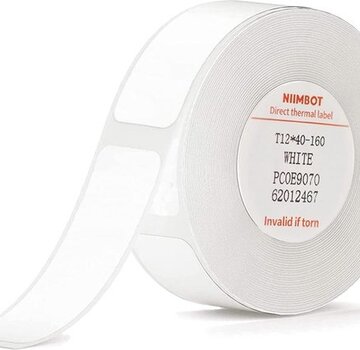 Niimbot  Niimbot - D11/D110/D101/H1S - Labels/Etiketten - 12*40mm - Wit - 1 Rol