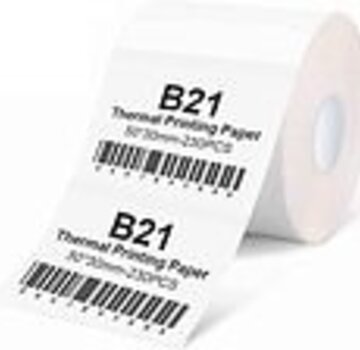 Niimbot  Niimbot Labels - Etiketten - Voor B21 - 50 x 30 mm - 230 vellen - Wit