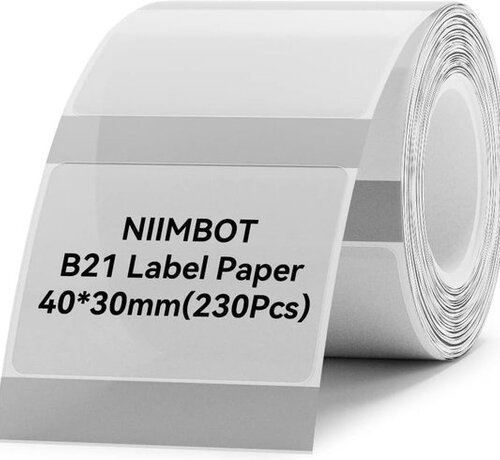 Niimbot  Niimbot - Labels/Labels B21/B1 - 40x30mm - 230 sheets - Transparent
