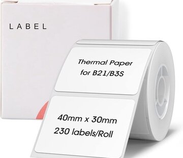 Niimbot  Niimbot - Labels/Etiketten B1/B21 - Wit - 40*30mm - 230 vellen