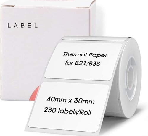 Niimbot  Niimbot - Labels/Labels B1/B21 - White - 40*30mm - 230 sheets
