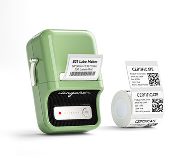 Niimbot  Niimbot - B21 Greon - Labelprinter - Labelmaker - Draadloos - Lichtgewicht - Design - Direct Thermisch - 203dpi - 1200mAh - Print Breedte 25-50mm