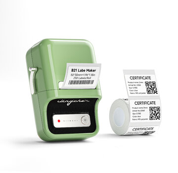 Niimbot  Niimbot - B21 Groen - Labelprinter - Labelmaker - Draadloos - Lichtgewicht - Design - Direct Thermisch - 203dpi - 1200mAh - Print Breedte 25-50mm