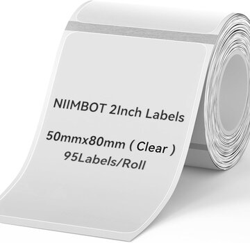 Niimbot  Niimbot Labels - Etiketten voor B1/B21/B3S - 50x80 mm - 150 vellen - Wit