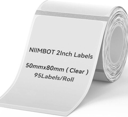 Niimbot  Niimbot Labels - Labels for B1/B21/B3S - 50x80 mm - 95 sheets - White