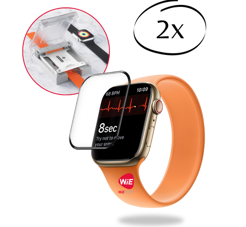 Blueo 2x BLUEO 44mm Screen Protector Compatible with Apple Watch SE / Watch 6 / Watch 5 / Watch 4 with Applicator