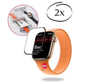 Blueo 2x BLUEO 41mm Screen Protector Geschikt voor Apple Watch S7 / S8 / S9 met Applicator
