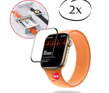Blueo 2x BLUEO 45mm Screen Protector Compatible with Apple Watch S7 / S8 / S9 with Applicator