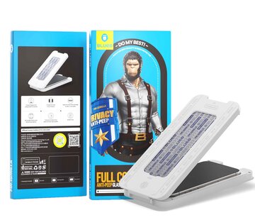 Blueo BLUEO Gorilla Glass Film - Privacy Screen Protector Suitable for iPhone 16 Pro with Installation Kit