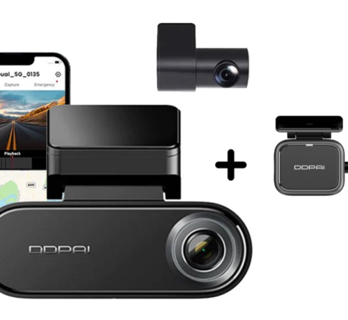 DDPAI DDpai N5 Dual dashcam voor auto inclusief Radar - Ultra 4K resolutie - Wifi en GPS - 32GB Intern Geheugen - Parkeerstand