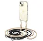 Tech-Protect Verwisselbare Koord MagSafe Hoesje Geschikt voor Apple iPhone 15 - Zwart & Beige