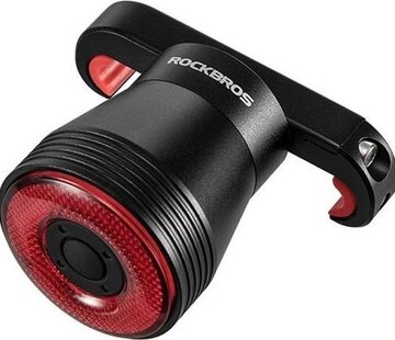 Rockbros Rockbros Fietsachterlicht - Fietslamp - Fietsverlichting - Remlicht - Smart - USB - Multifunctioneel - Fietsremlicht - LED - Indicator