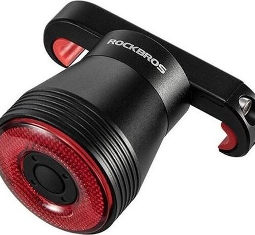 Rockbros Rockbros Bicycle Rear Light - Bike Lamp - Bicycle Lighting - Brake Light - Smart - USB - Multifunctional - Bicycle Brake Light - LED - Indicator