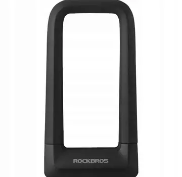 Rockbros Rockbros U-Lock Fietsslot – Siliconen Antidiefstal Slot met Frame Bevestiging voor Maximale Beveiliging - Zwart