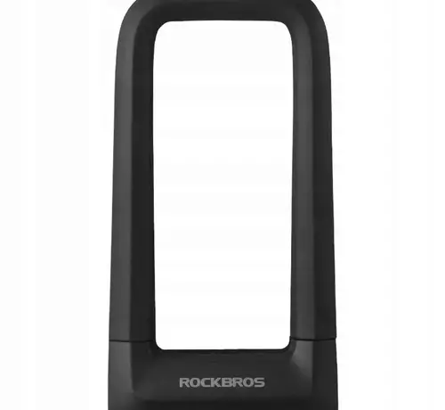 Rockbros Rockbros U-Lock Bicycle Lock – Silicone Anti-Theft Lock with Frame Mounting for Maximum Security - Black