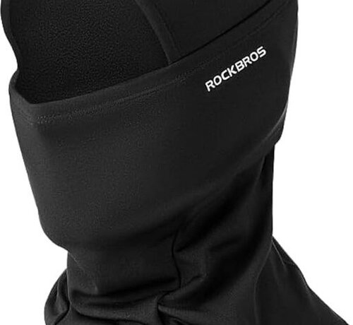 Rockbros Balaclava - Autumn Winter Balaclava for Outdoor Sports Cycling, Snowboarding, Skiing, Motorcycling - Face Mask - Neck Warmer - Ski Mask - Unisex - Black