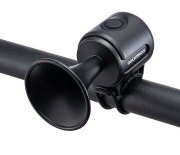 Rockbros RockBros Electric Bicycle Horn - Bicycle Bell - 120dB - Adjustable - Black
