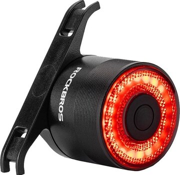 Rockbros Rockbros Smart Bicycle Rear Light with Brake Sensor – Very Bright 90 Lumens - USB Rechargeable - Auto On/Off – Light Sensor – Brake Sensor – Aluminum Housing