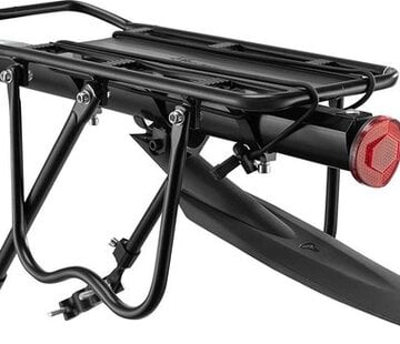 Rockbros ROCKBROS - Bike Cargo Carrier Mountain Bike - Cargo Carrier with Mudguard - Quick Release with Reflector 24-29 inch - Black