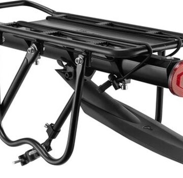 Rockbros ROCKBROS - Fietsbagagedrager Mountainbike - Bagagedrager met Spatbord - Snelspanner met reflector 24-29 inch - Zwart