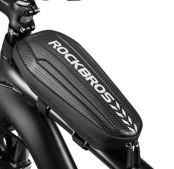 Rockbros Rockbros - Frametas Fiets - Waterdicht - 1.1 Liter inhoud - Geschikt voor Fatbike - Mountainbike - Zwart