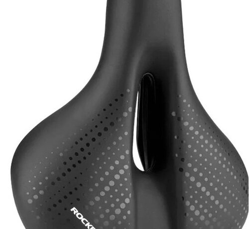 Rockbros ROCKBROS Bicycle Saddle - Men's and Women's Ergonomic Saddle - MTB Racing Bike Electric - Breathable - Waterproof - Black