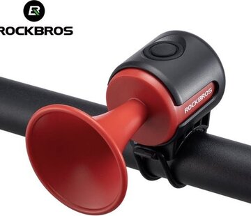 Rockbros Rockbros Elektrische Fietshoorn - Fietsbellen - Fietstoeter - Rood - Waterbestendig