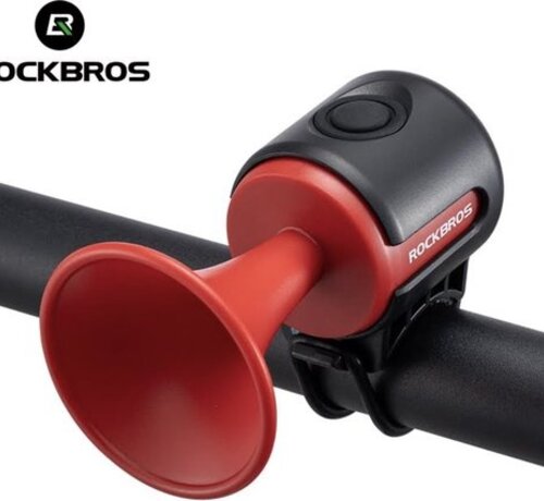Rockbros Rockbros Elektrische Fietshoorn - Fietsbellen - Fietstoeter - Rood - Waterbestendig