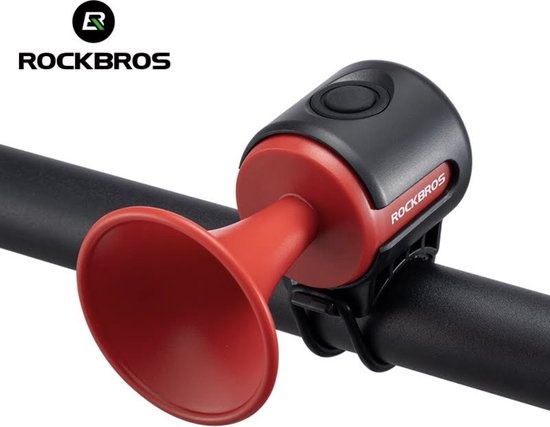 Rockbros Rockbros Elektrische Fietshoorn - Fietsbellen - Fietstoeter - Rood - Waterbestendig