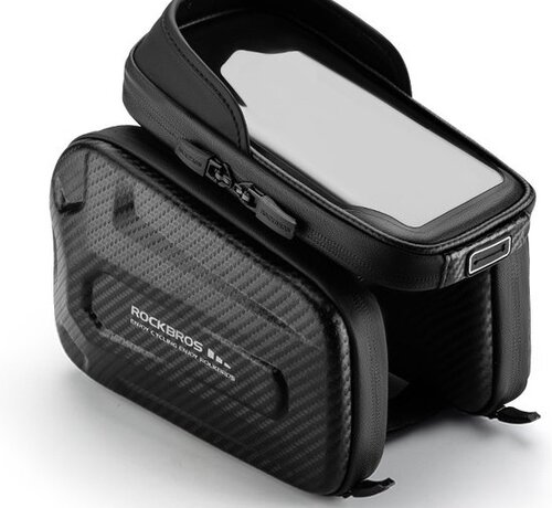 Rockbros Rockbros Bicycle Bag - Frame Bag - Phone Holder Bicycle - Waterproof - Universal - Black