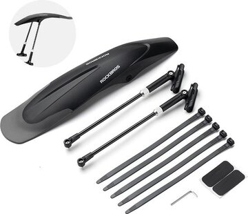 Rockbros Rockbros - Mudguard Mountainbike - Mudguard Road Bike - Rear Mudguard - 26 - 29 inch - Black