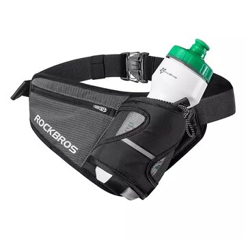 Rockbros Rockbros - Hip Bag Suitable for Walking and Running - Running Hip Bag - Reflective - Black