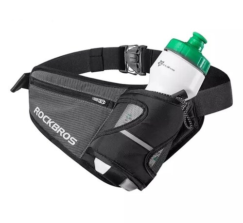 Rockbros Rockbros - Hip Bag Suitable for Walking and Running - Running Hip Bag - Reflective - Black