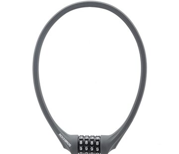 Rockbros Rockbros - Fietsslot met 4-cijferig Cijferslot - 63 cm - Lichtgewicht - Grijs