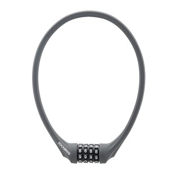 Rockbros Rockbros - Fietsslot met 4-cijferig Cijferslot - 63 cm - Lichtgewicht - Grijs