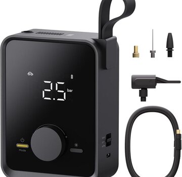 HOTO HOTO Air Pump Pro - Draagbare Luchtcompressor - LED Display - Automatische Stopfunctie - Oplaadbaar USB-C - 5 Adapters