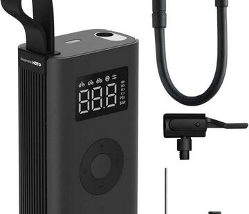 HOTO HOTO - Portable Compressor and Electric Pump - For Bike, Motorcycle, Car, Ball, E-Scooter, Air Mattresses - Up to 10.3 bar - Flashlight