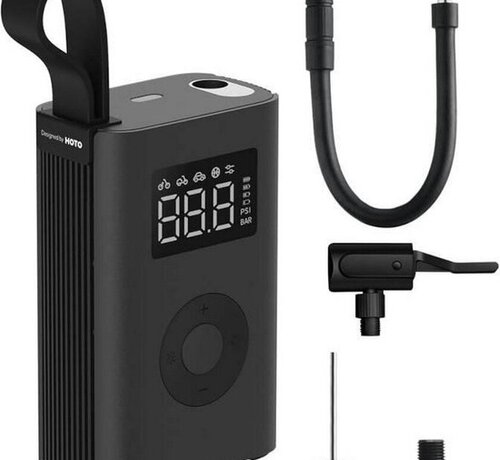 HOTO HOTO - Portable Compressor and Electric Pump - For Bike, Motorcycle, Car, Ball, E-Scooter, Air Mattresses - Up to 10.3 bar - Flashlight