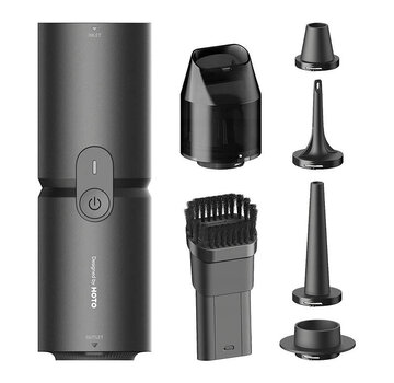 HOTO HOTO - Mini handstofzuiger en Elektrische Pomp - 1900 mAh - Multifunctioneel - Compact - Grijs