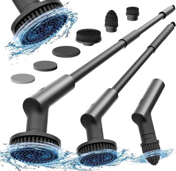 HOTO HOTO 7 in 1 Set - Elektrische Borstel - Reinigingsborstel - IPX7 Waterdicht - Zwart