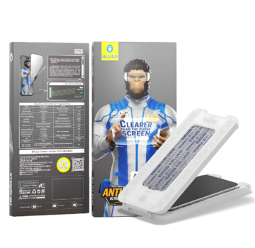 Blueo BLUEO Ultra Clear Screenprotector Geschikt voor iPhone 16 Pro Max met Applicator