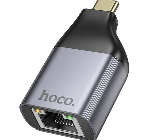 Hoco Hoco - USB C naar Ethernet RJ45 Adapter - 100 Mbps - Ethernet Adapter USB C