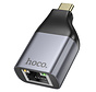 Hoco - USB C naar Ethernet RJ45 Adapter - 100 Mbps - Ethernet Adapter USB C